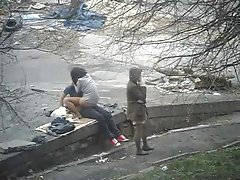 我々は2人のベネズエラの姉妹とトリオに乗った