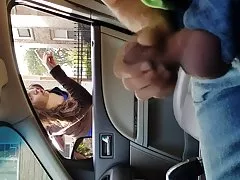 Blond und großen schwarzen schwanz