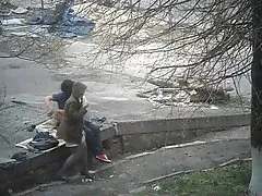 Mädchen völlig entspannt und gab sich dem mann